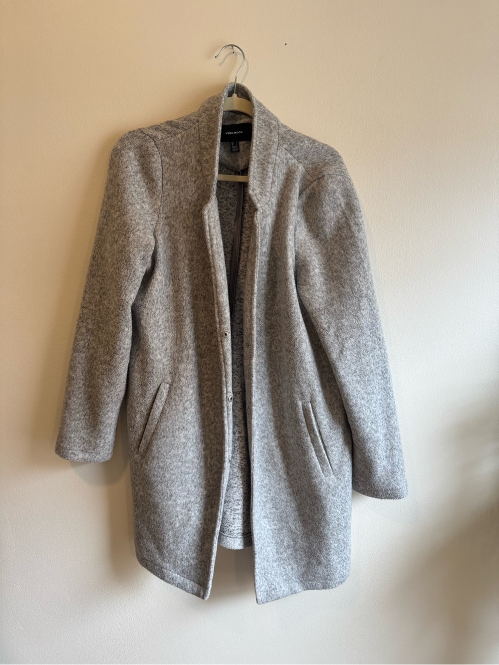 Vero Moda Light Gray Pea Coat